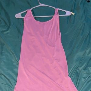 purple back crossover workout tank top